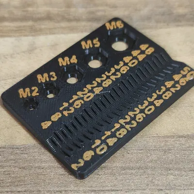 Thước đo vít nhỏ gọn cho fasteners M2 - M6