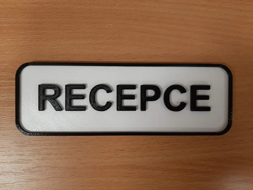 Biển chỉ dẫn lễ tân treo trên cửa - Image 1