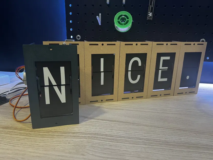 Vỏ mô-đun hiển thị Split-Flap thân thiện với máy in - Image 1