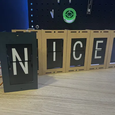 Vỏ mô-đun hiển thị Split-Flap thân thiện với máy in