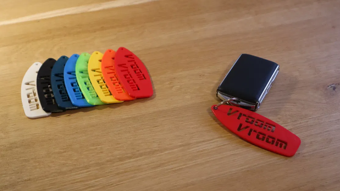 Móc khóa ô tô Vroom Vroom vui nhộn - Image 1