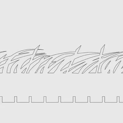 Cảnh chơi đùa tại công viên chó với thiết kế laser cắt