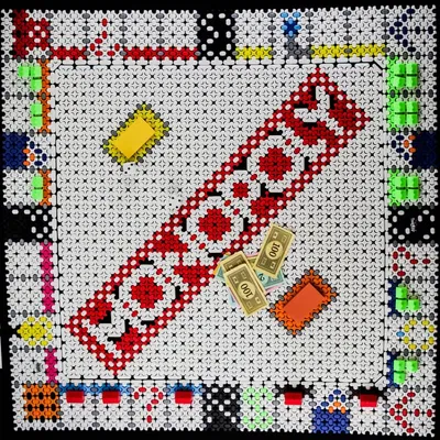 Bàn chơi Monopoly khổng lồ với FlexMesh xoay 45°
