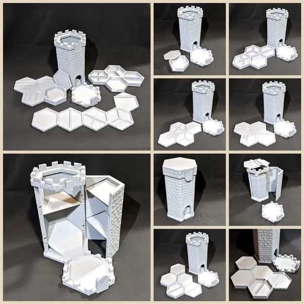 Tháp Xúc Xắc Đựng Khay Trò Chơi và Ly Uống - Image 2