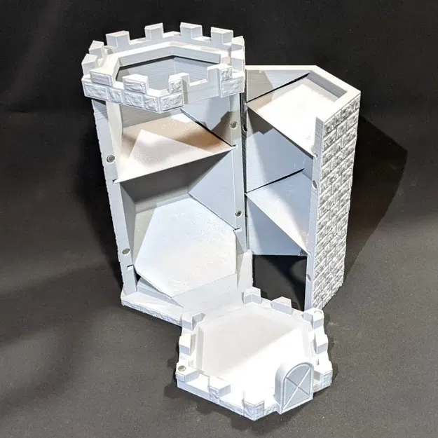 Tháp Xúc Xắc Đựng Khay Trò Chơi và Ly Uống - Image 3