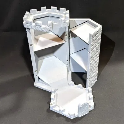 Tháp Xúc Xắc Đựng Khay Trò Chơi và Ly Uống