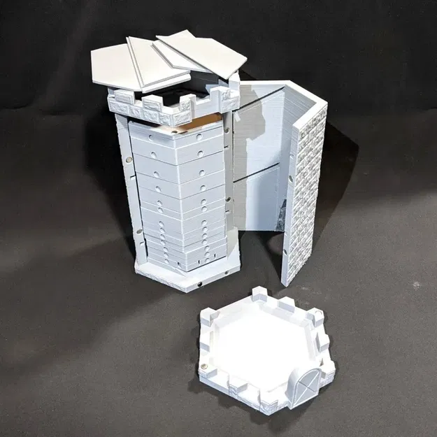 Tháp Xúc Xắc Đựng Khay Trò Chơi và Ly Uống - Image 4