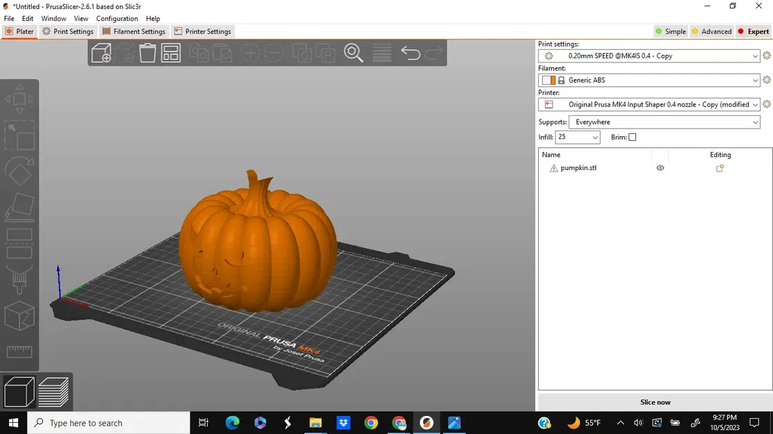 Quả bí ngô lớn vui nhộn cho in 3D - Image 1
