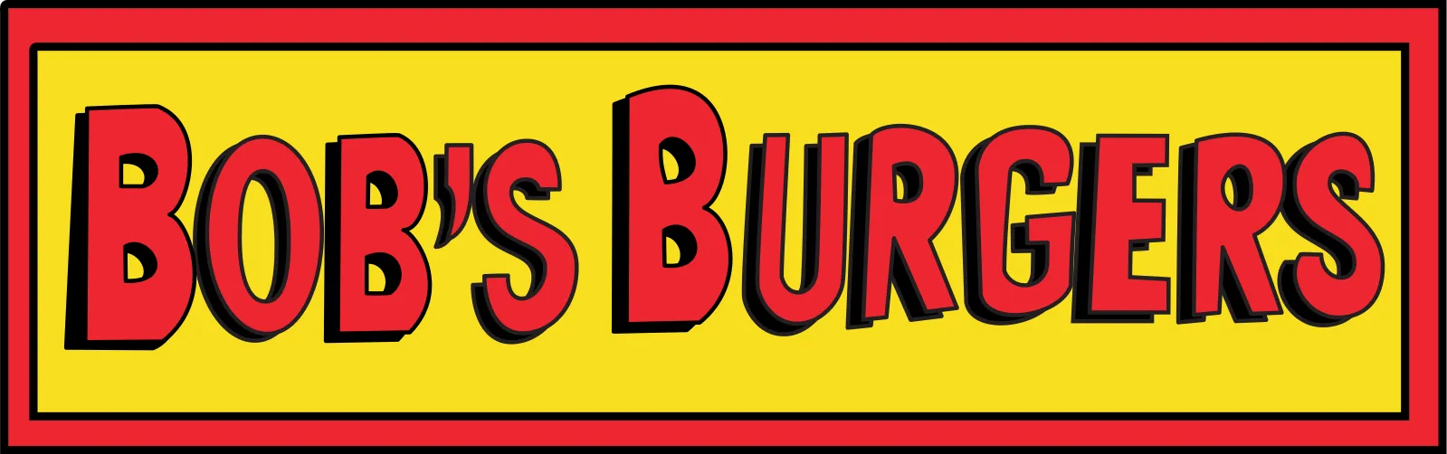 Biểu tượng Bob's Burgers với thiết kế 3 màu sắc - Image 1