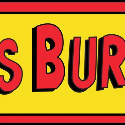 Biểu tượng Bob's Burgers với thiết kế 3 màu sắc
