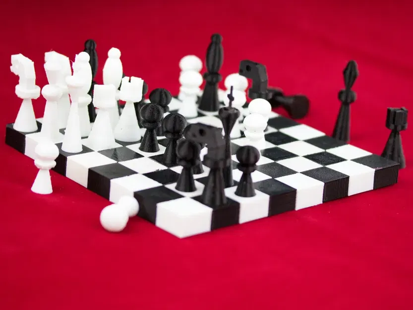 Bàn cờ vua gập gọn dễ lắp ráp cho trò chơi thú vị - Image 2