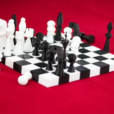 Bàn cờ vua gập gọn dễ lắp ráp cho trò chơi thú vị