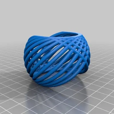 Vòng khăn ăn đan bất đối xứng nhẹ nhàng