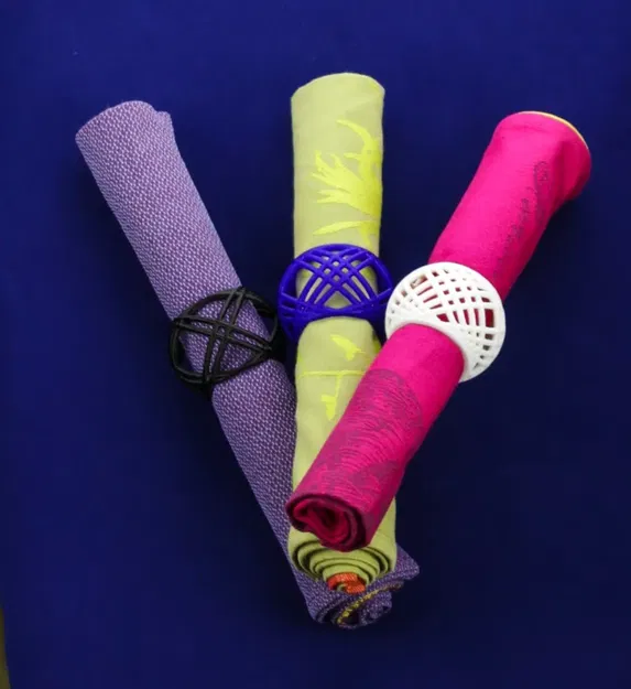 Thiết kế vòng khăn ăn đan lỏng nhẹ nhàng - Image 1