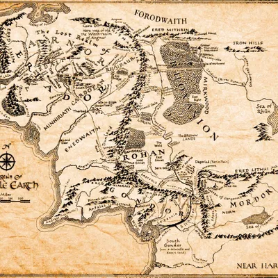 Bản đồ Trung Địa - Hueforge