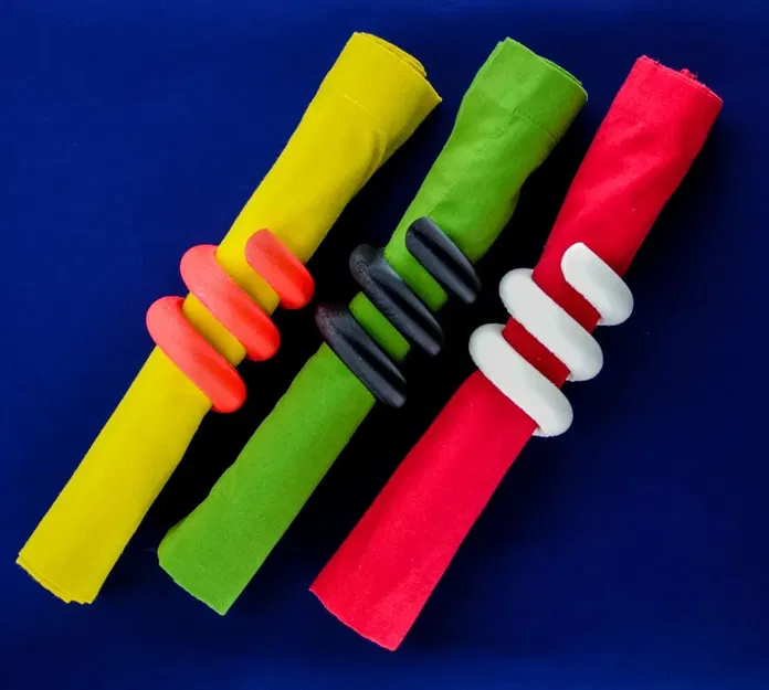 Vòng khăn ăn xoắn độc đáo cho bàn tiệc - Image 1