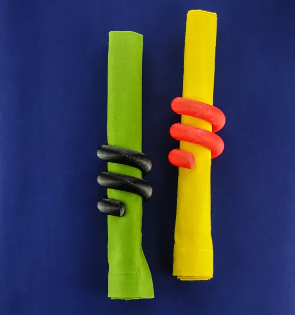 Vòng khăn ăn xoắn độc đáo cho bàn tiệc - Image 2