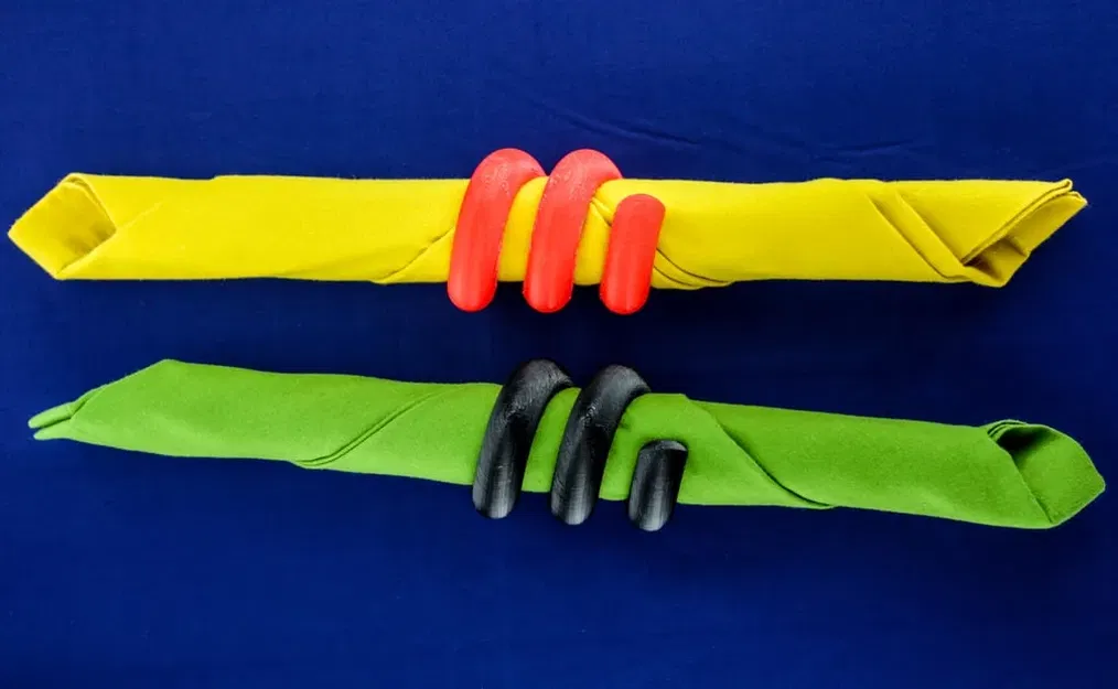 Vòng khăn ăn xoắn độc đáo cho bàn tiệc - Image 3