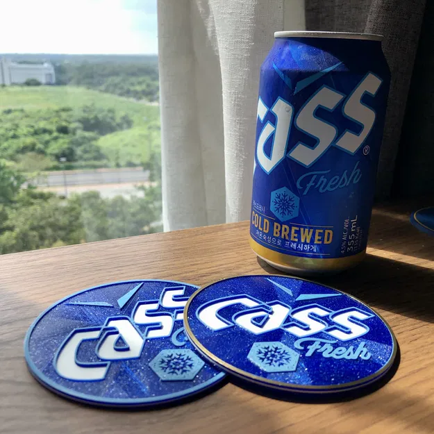 Lót ly bia Cass tại Hàn Quốc - Image 5