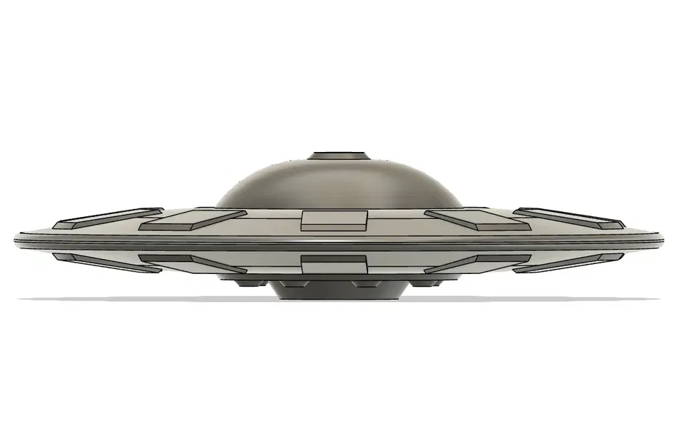 Đĩa bay cổ điển nhỏ gọn mô phỏng trong Fusion 360 - Image 1