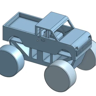 Xe tải quái vật in tại chỗ với hỗ trợ 20%