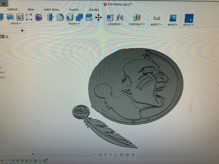 Biểu tượng 3D đội bóng Seminoles của Đại học Bang Florida - Image 2