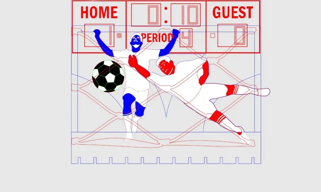 Cảnh bóng đá thể hiện niềm vui và nỗi buồn trong trận đấu - Image 8