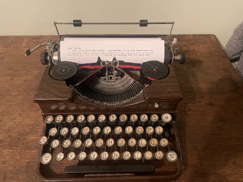 Con lăn thay thế cho máy đánh chữ Royal 1928 Model P - Image 1