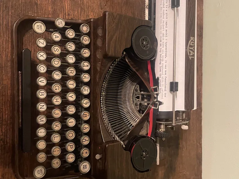 Con lăn thay thế cho máy đánh chữ Royal 1928 Model P - Image 2