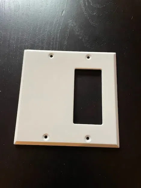 Công tắc ánh sáng Decora kích thước đơn, hai lỗ - Image 1