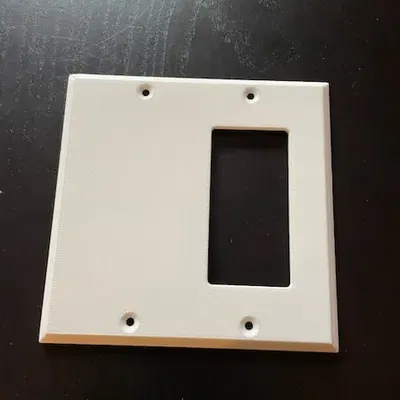 Công tắc ánh sáng Decora kích thước đơn, hai lỗ