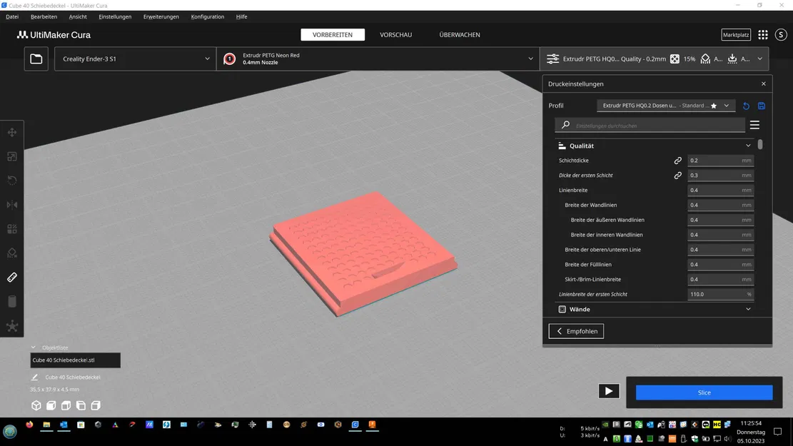 Hộp lưu trữ Cube 40 với nắp trượt và khóa click - Image 10