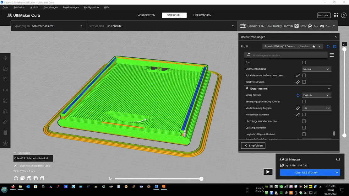 Hộp lưu trữ Cube 40 với nắp trượt và khóa click - Image 13