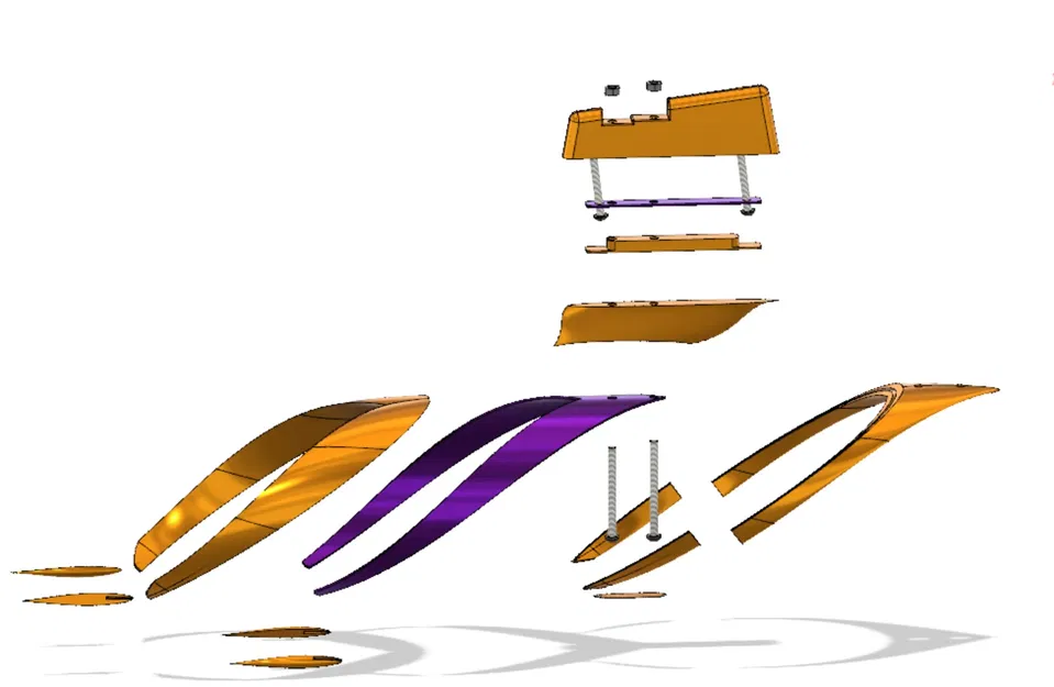 Cánh chèo cỏ hình nhẫn 14cm cho lướt ván tốc độ - Image 3