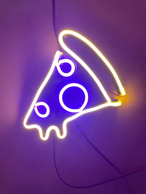 Đèn neon hình pizza trang trí phòng bạn - Image 1