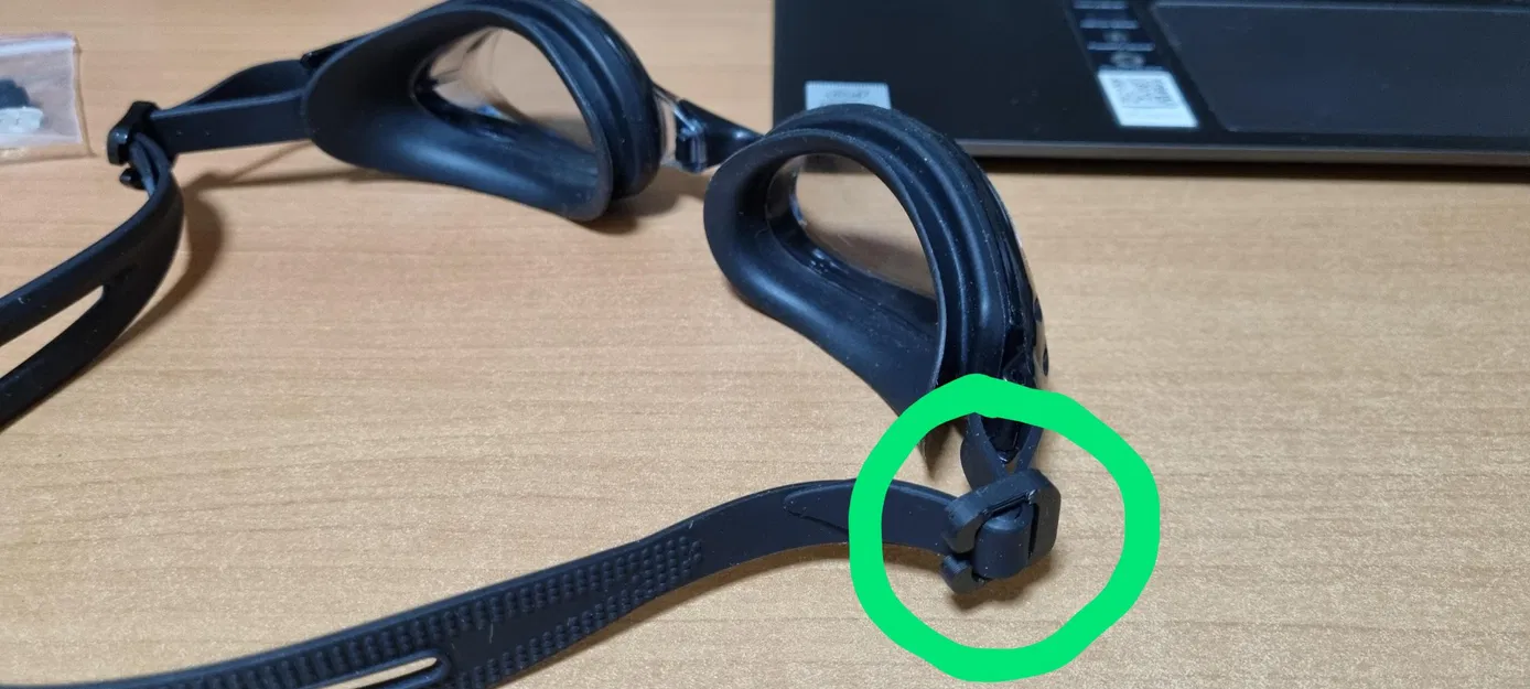 Kẹp dây đeo kính bơi in 3D tiện lợi - Image 1