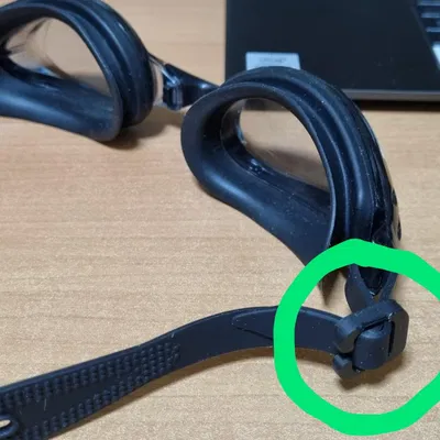 Kẹp dây đeo kính bơi in 3D tiện lợi