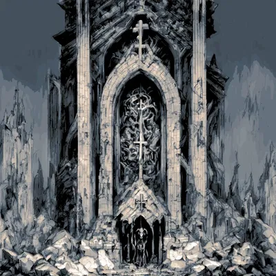 Lăng mộ đổ nát phong cách vẽ filament - HueForge