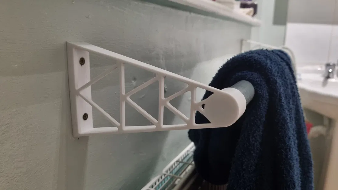 Giá đỡ khăn tắm từ tay cầm chổi cũ - Image 3