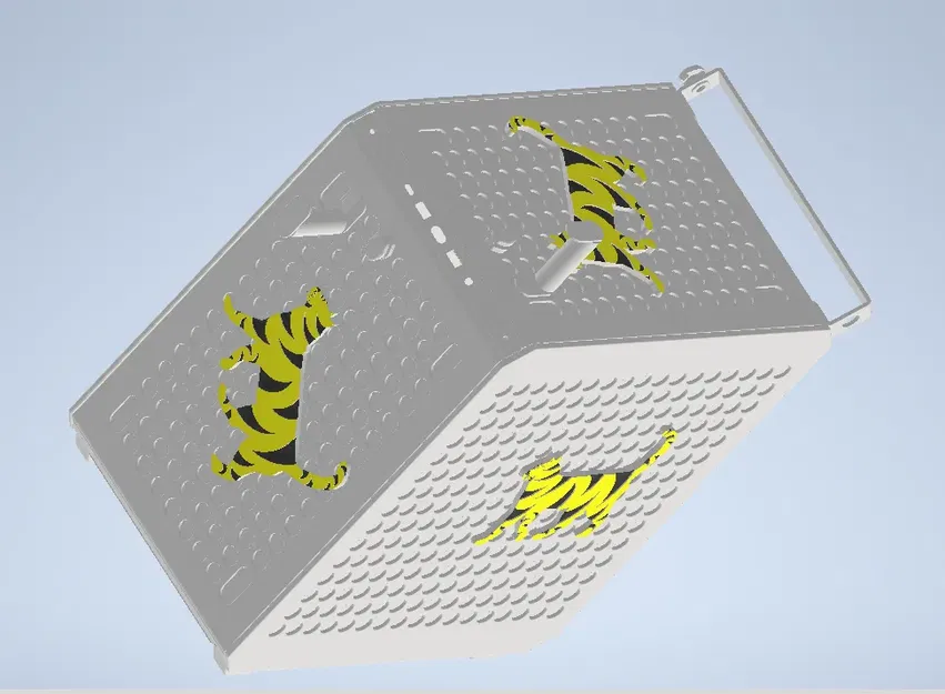 Mô hình mèo cho thùng máy Cooler Master QUBE 500 - Image 1