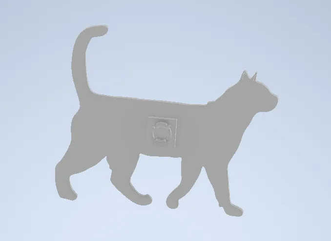 Mô hình mèo cho thùng máy Cooler Master QUBE 500 - Image 3