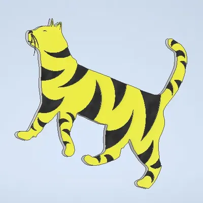 Mô hình mèo cho thùng máy Cooler Master QUBE 500