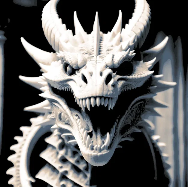 Rồng Xương - Mô Hình In Filament Từ HueForge - Image 1