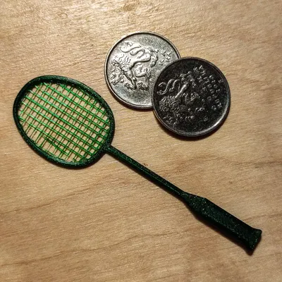 Mô hình mini vợt cầu lông dài 8 cm