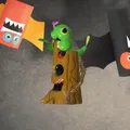 Caterpie trên gốc cây Halloween - Thumbnail 2