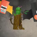 Caterpie trên gốc cây Halloween - Thumbnail 3