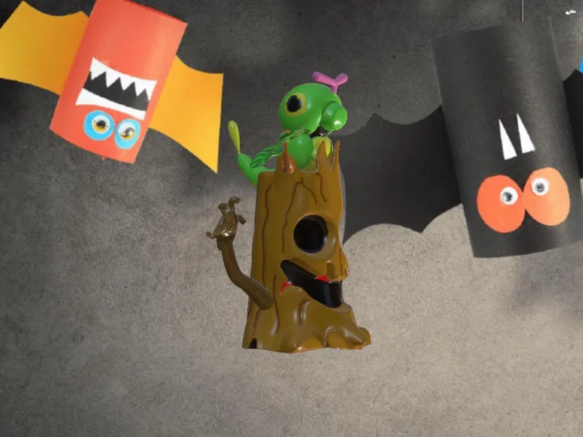 Caterpie trên gốc cây Halloween - Image 5