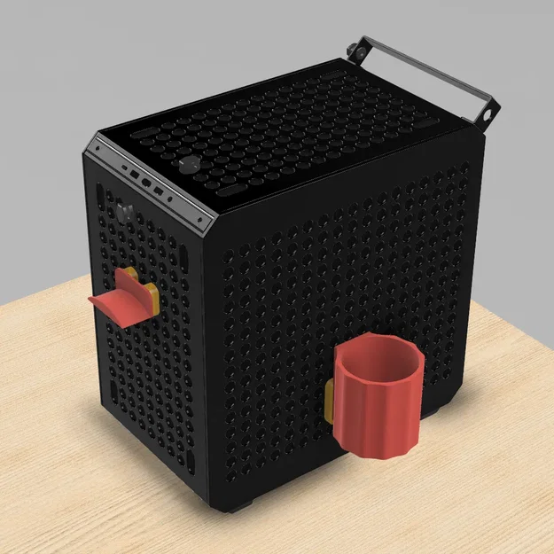 Giá đỡ tai nghe và giá đựng bút cho Cooler Master Qube 500 - Image 1