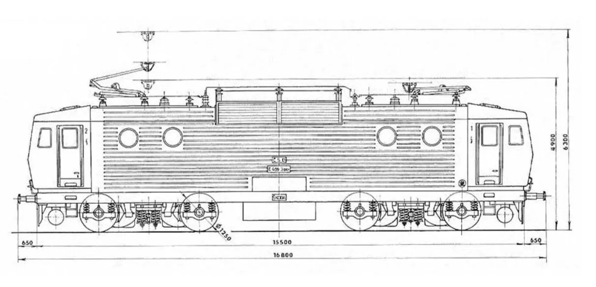 Đầu máy xe lửa 162/3 kiểu Peršing Kastle tỷ lệ 1/87 H0 - Image 2