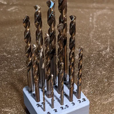 Giá đỡ mũi khoan metric Gridfinity cho 13 kích thước